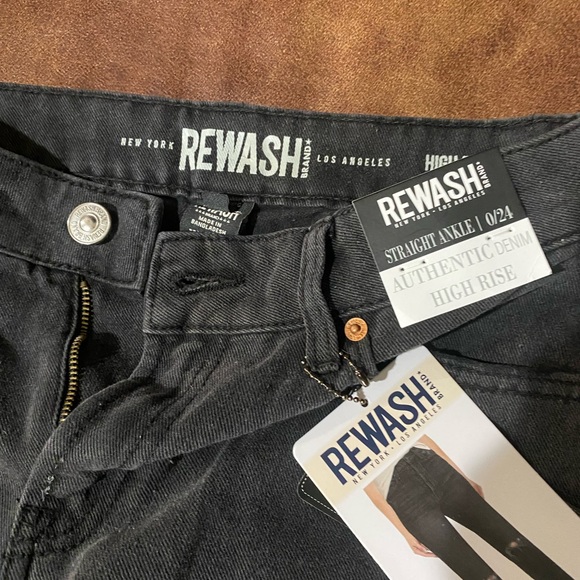 Black Rewash Brand Jeans - Picture 4 of 4
